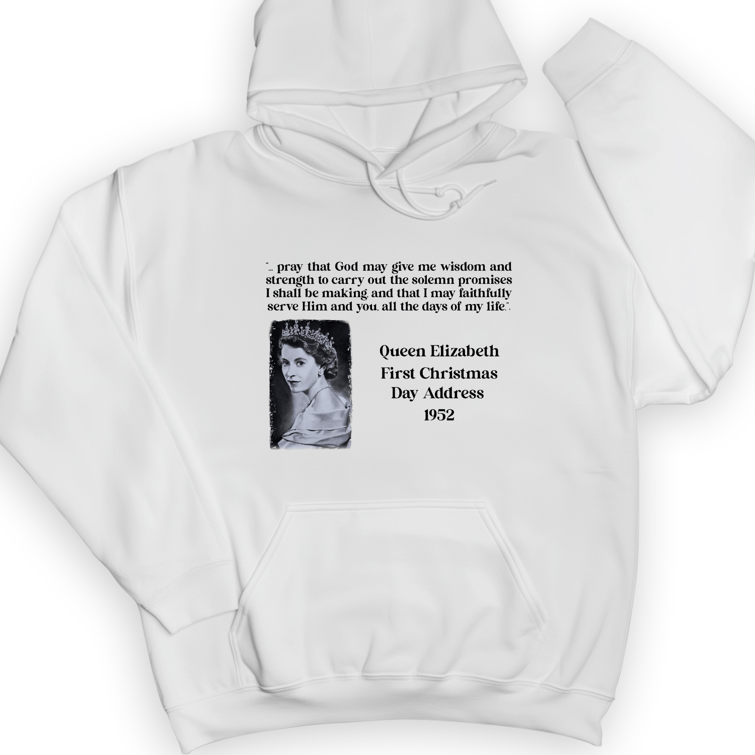 Queen Elizabeth II Xmas Address Hoodie
