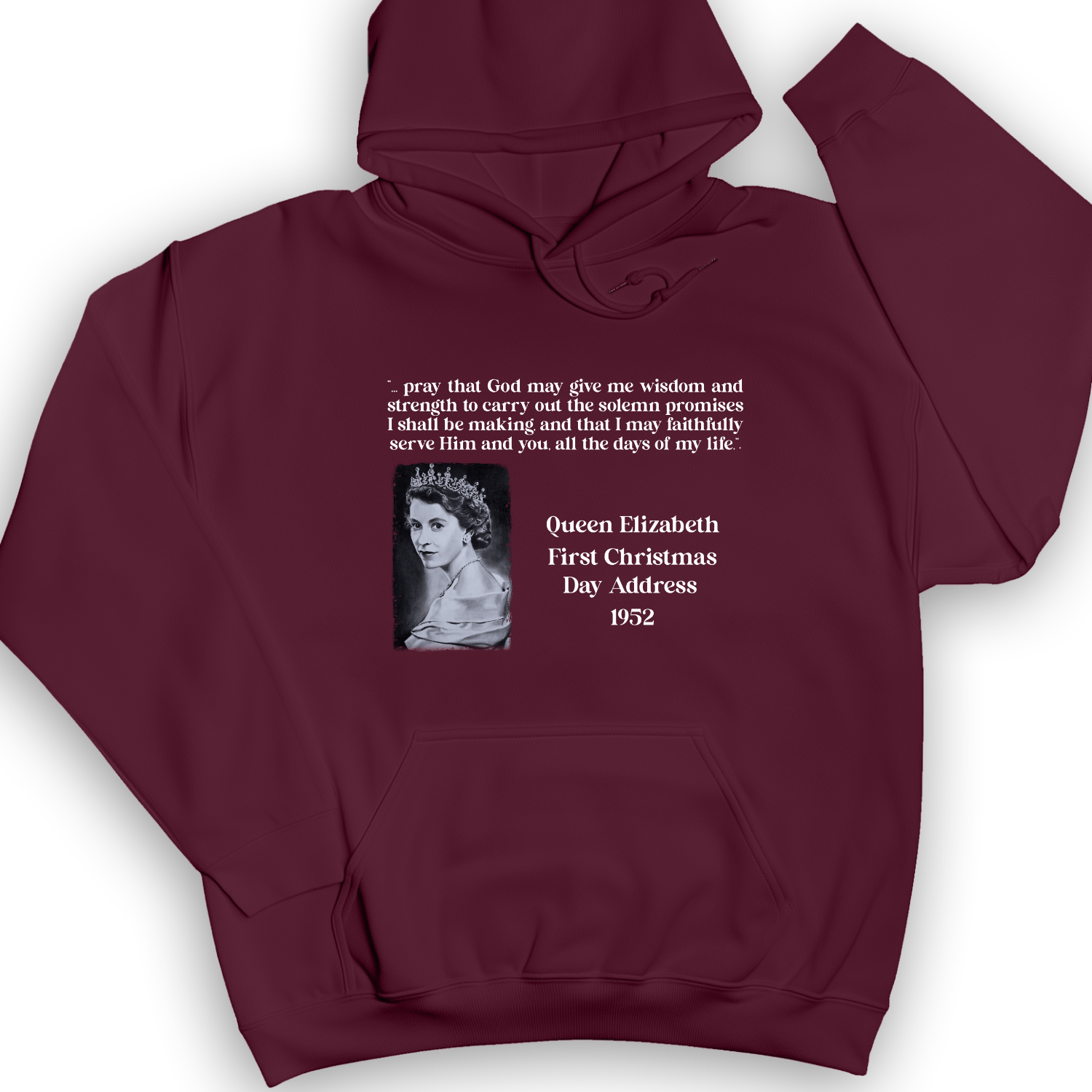 Queen Elizabeth II Xmas Address Hoodie