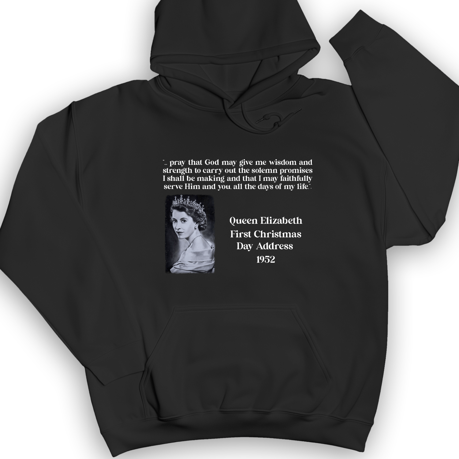 Queen Elizabeth II Xmas Address Hoodie