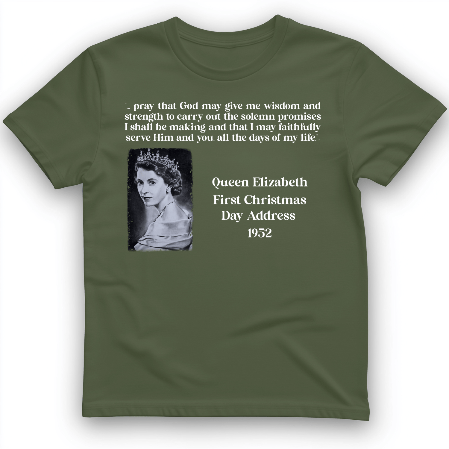Queen Elizabeth II Xmas Address T-Shirt