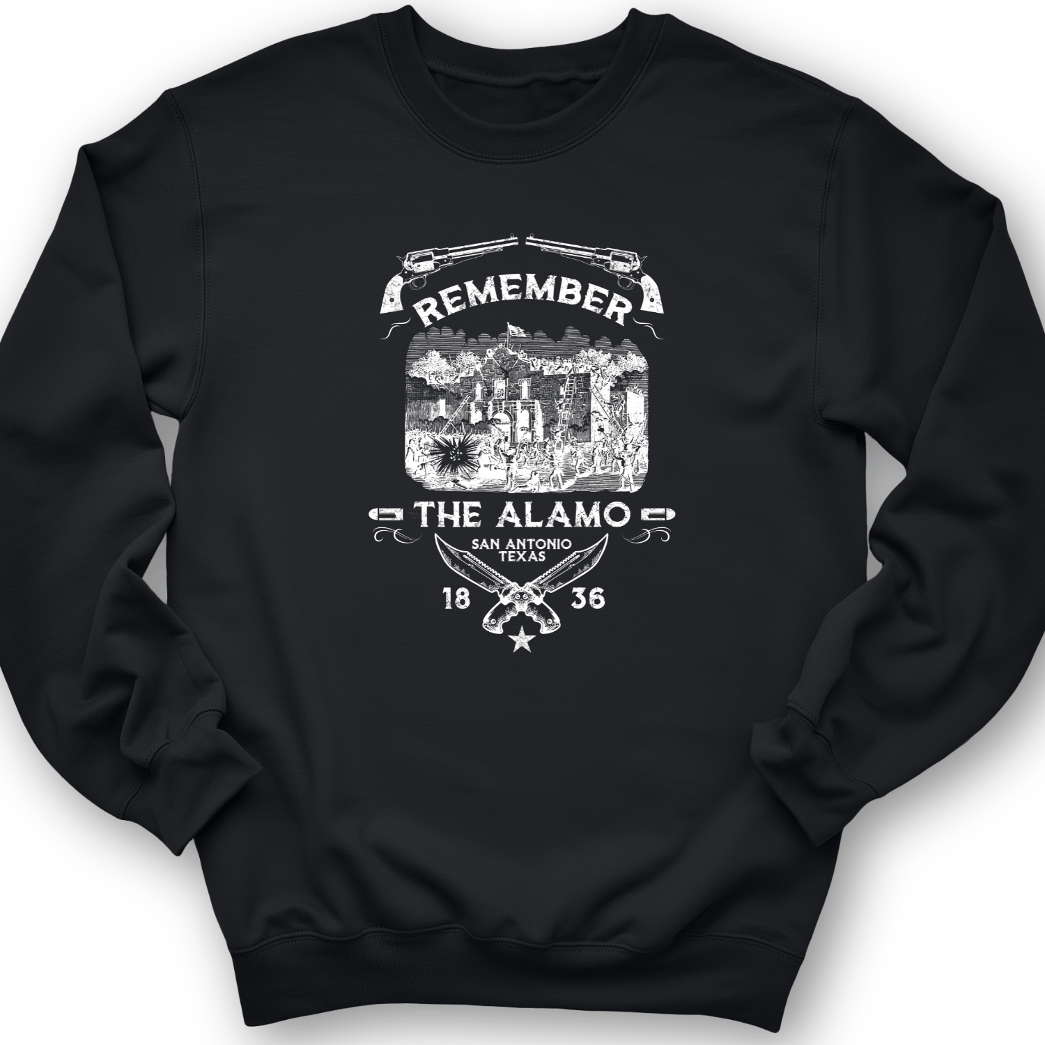 Remember The Alamo 1836 Crewneck