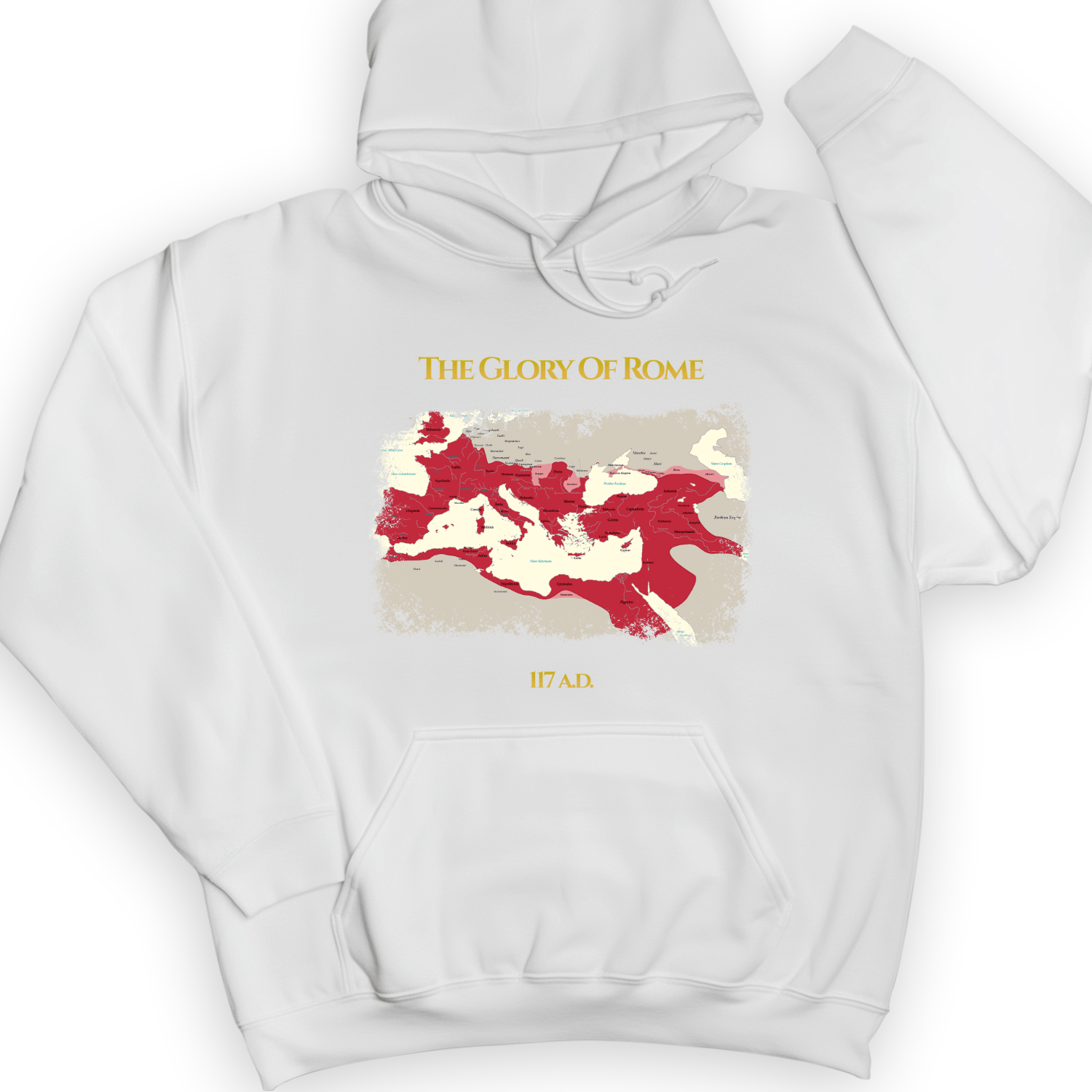 Roman Empire Map Hoodie