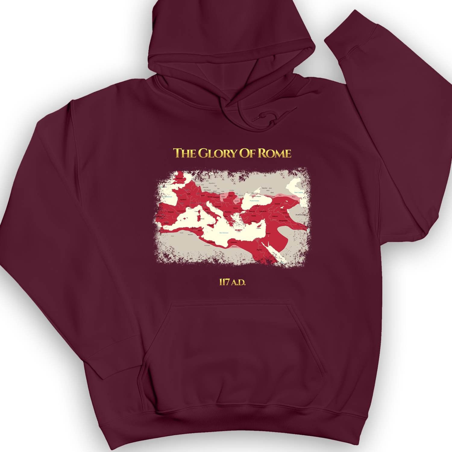 Roman Empire Map Hoodie