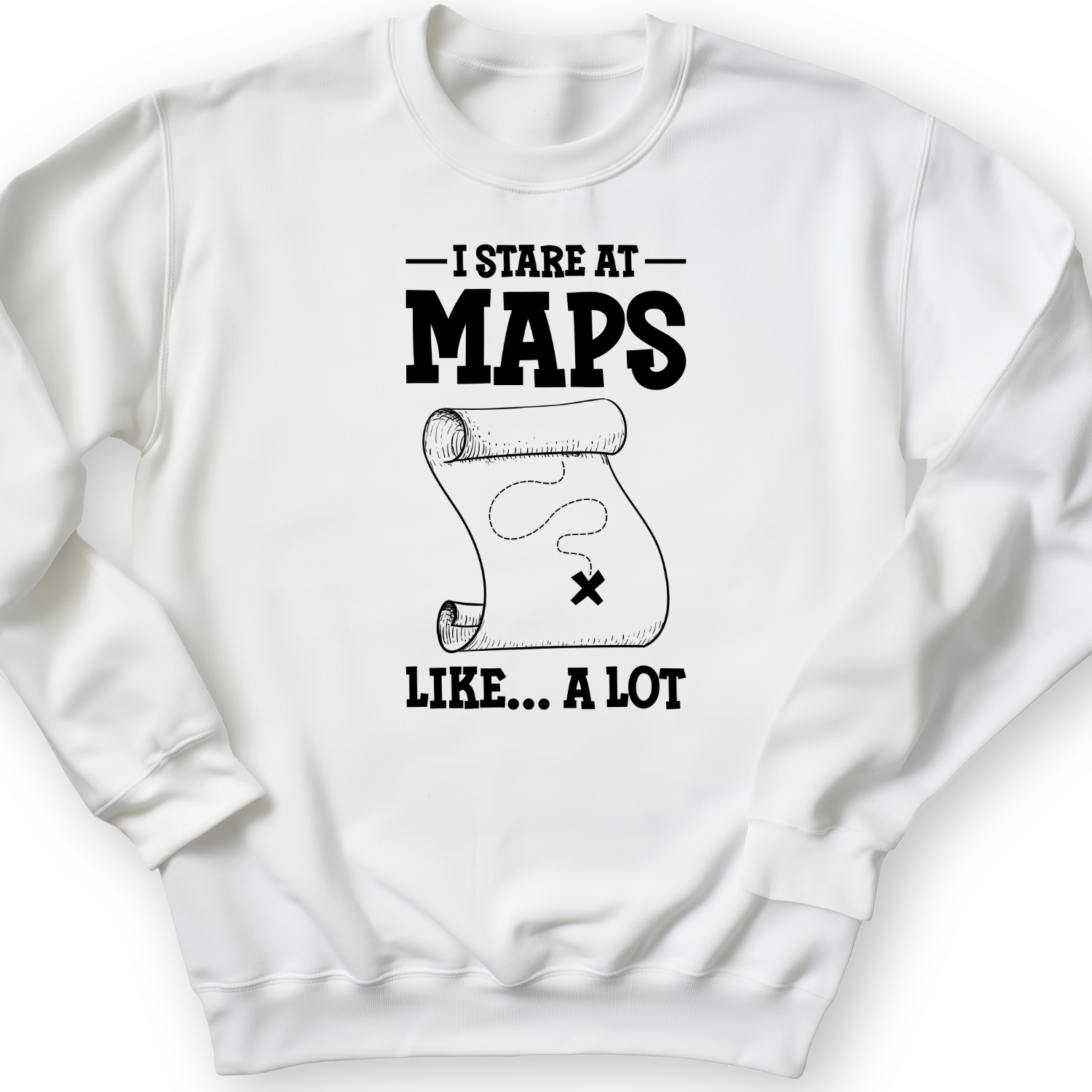 Stare at Maps Crewneck