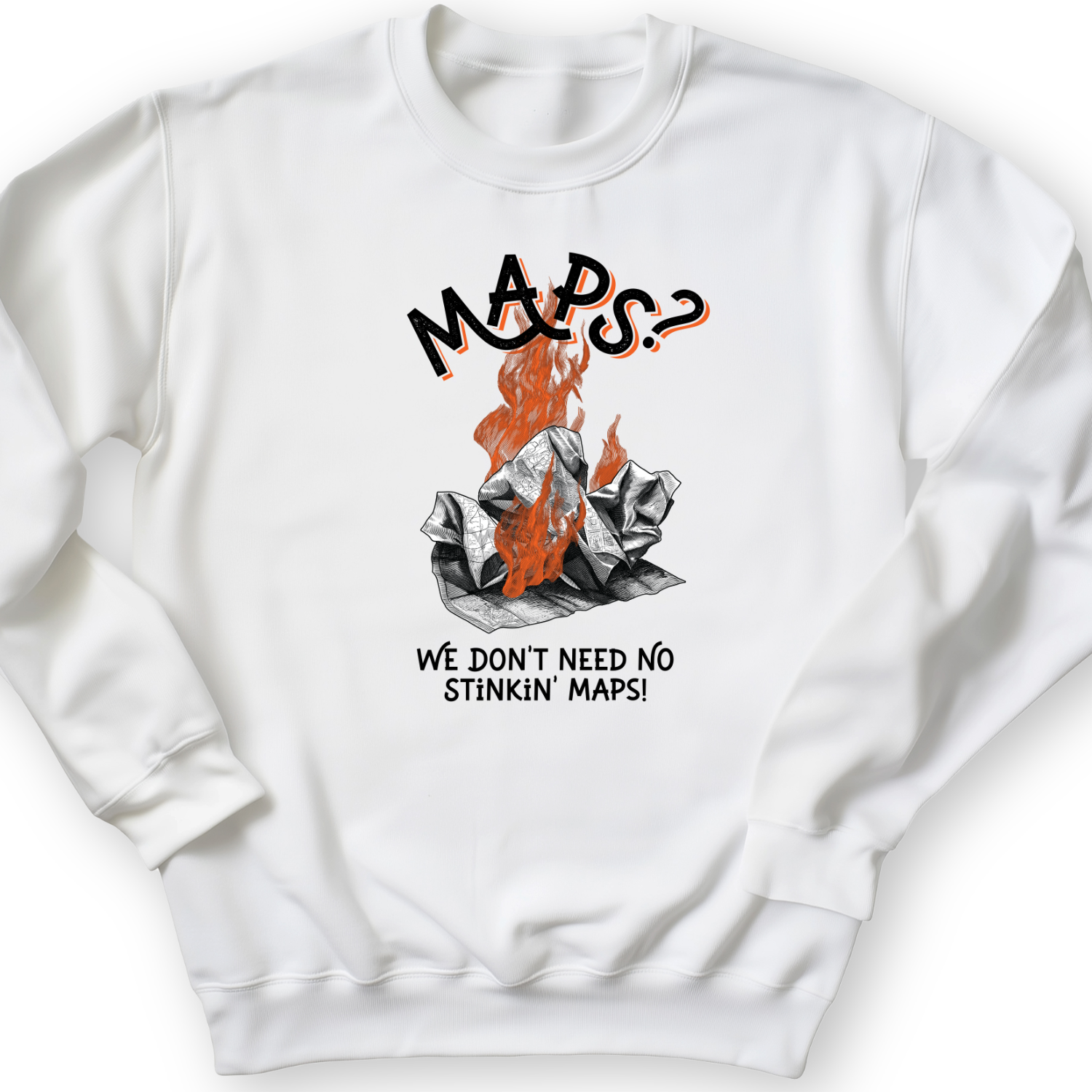 Stinkin' Maps Crewneck