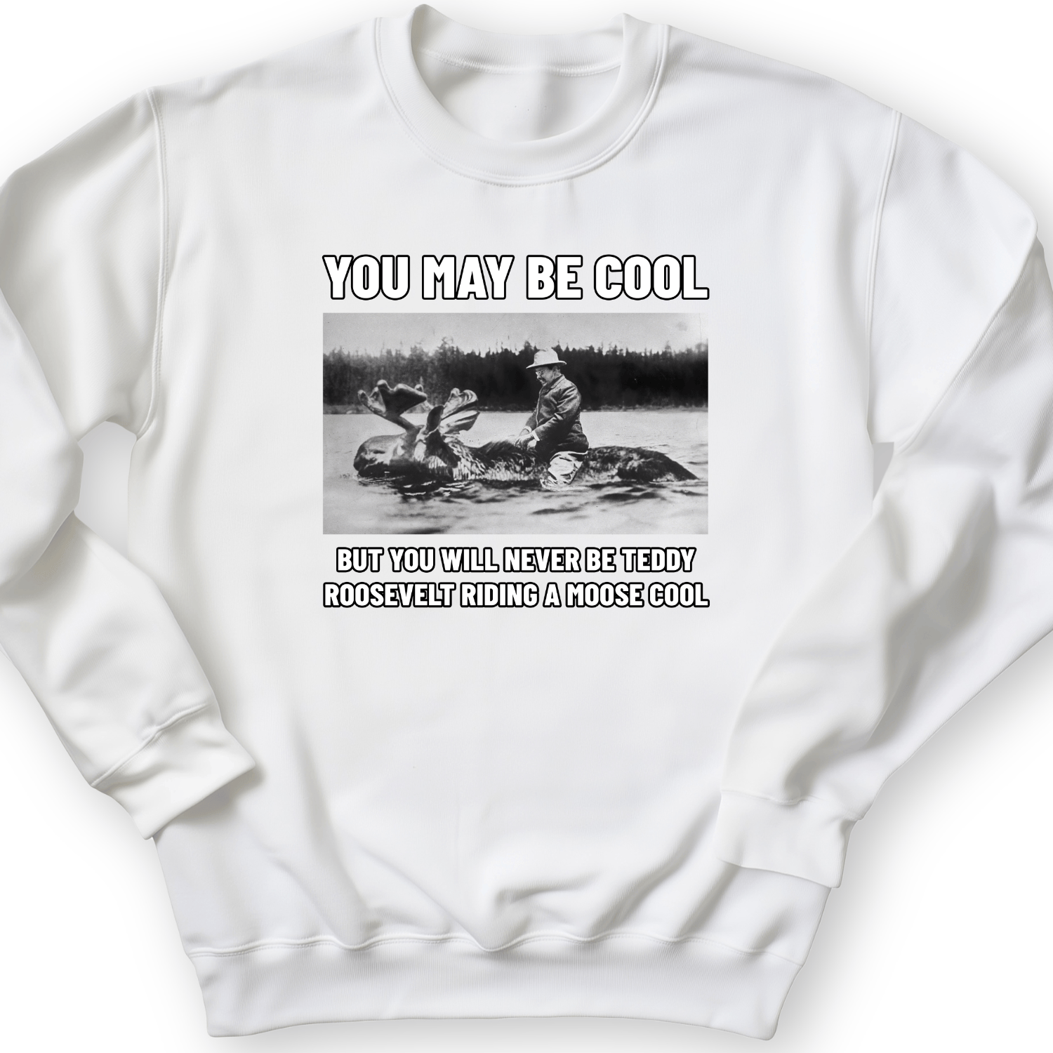 Teddy Riding Moose Crewneck