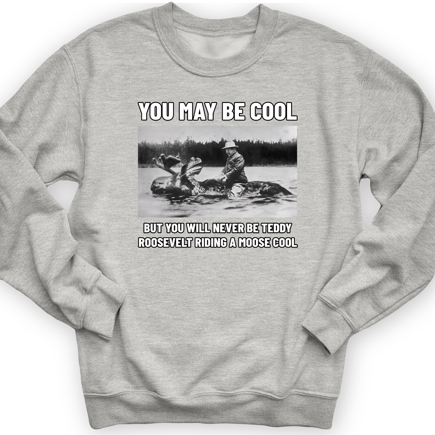 Teddy Riding Moose Crewneck