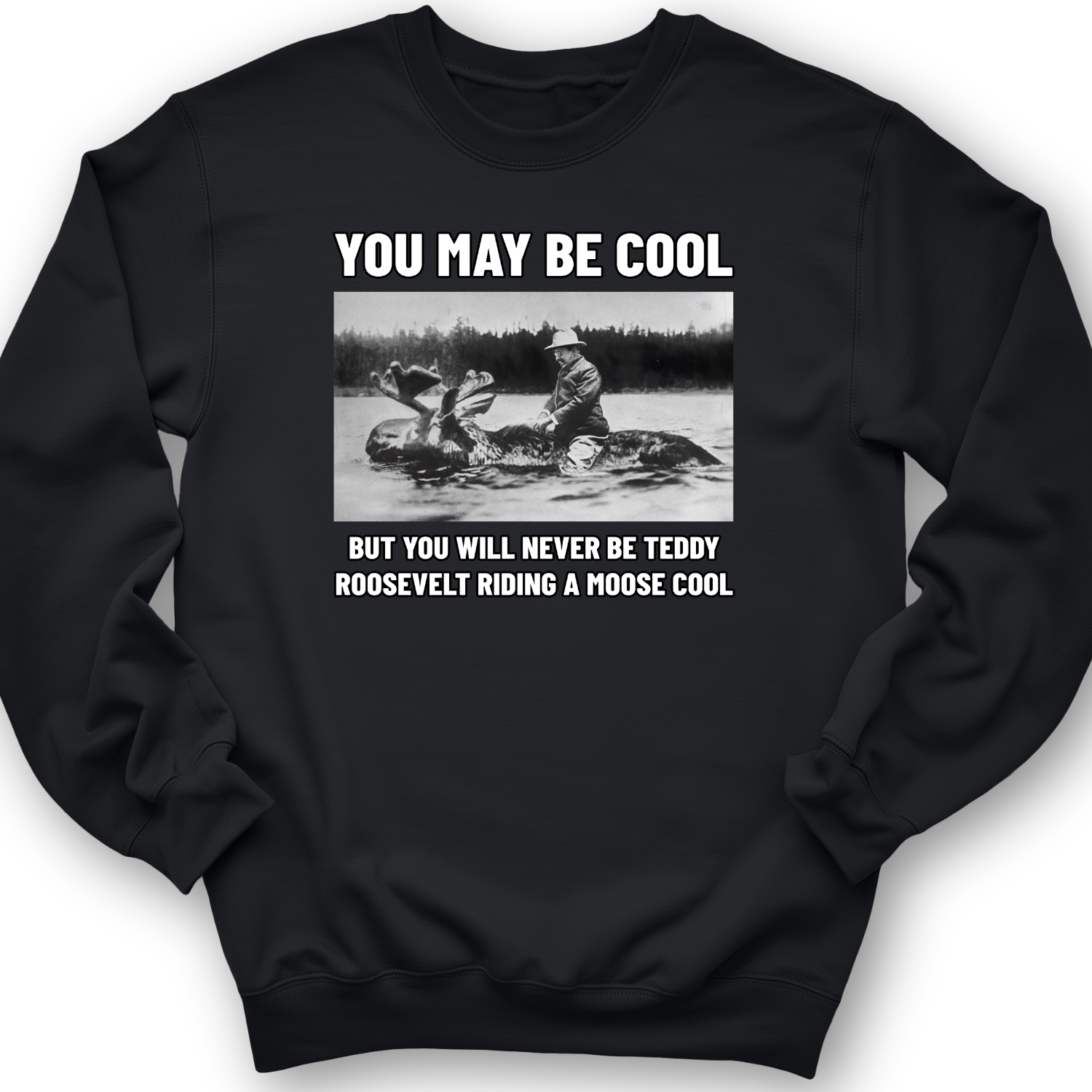 Teddy Riding Moose Crewneck