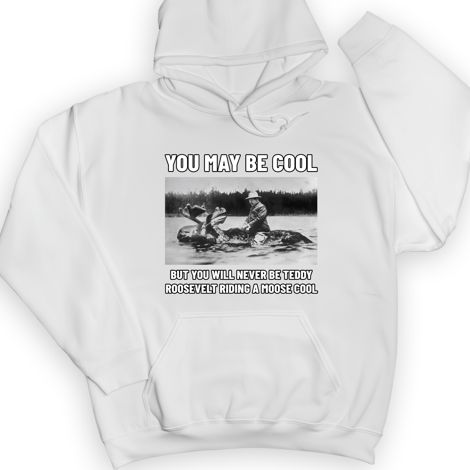 Teddy Riding Moose Hoodie