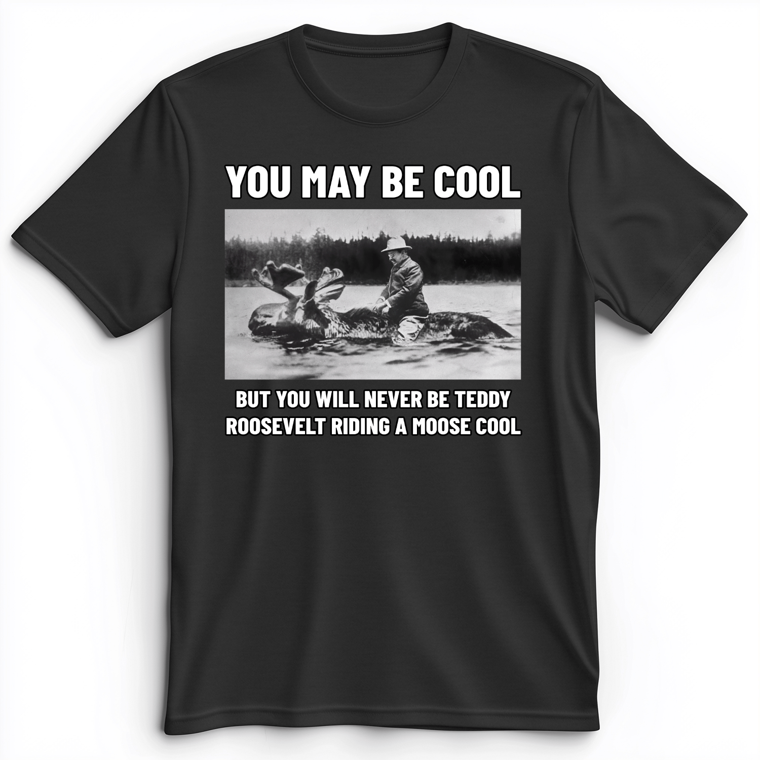 Teddy Riding Moose Premium Tee