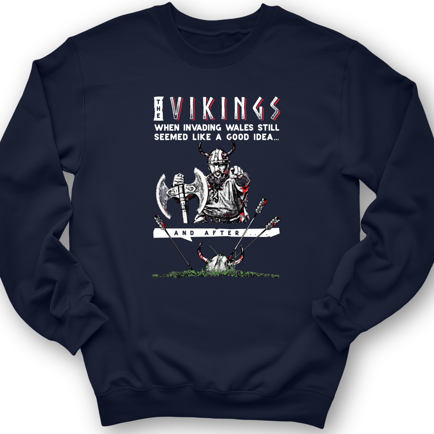 Vikings Never Defeated Wales Crewneck