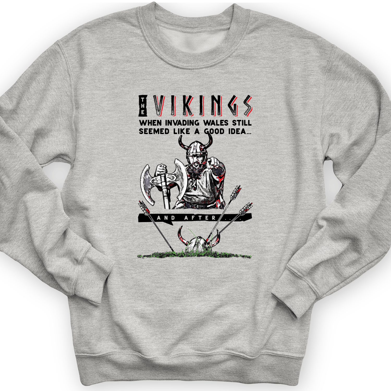 Vikings Never Defeated Wales Crewneck