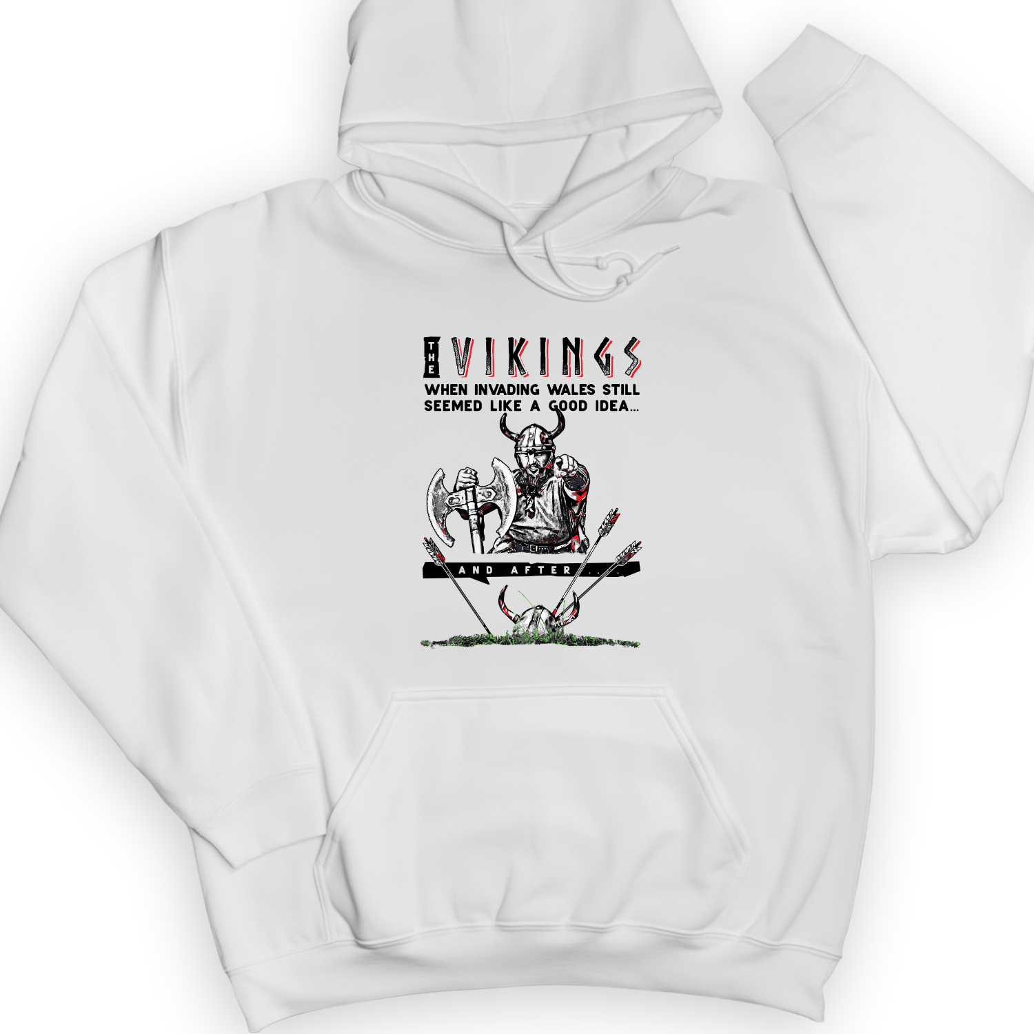 Vikings Never Defeated Wales Hoodie