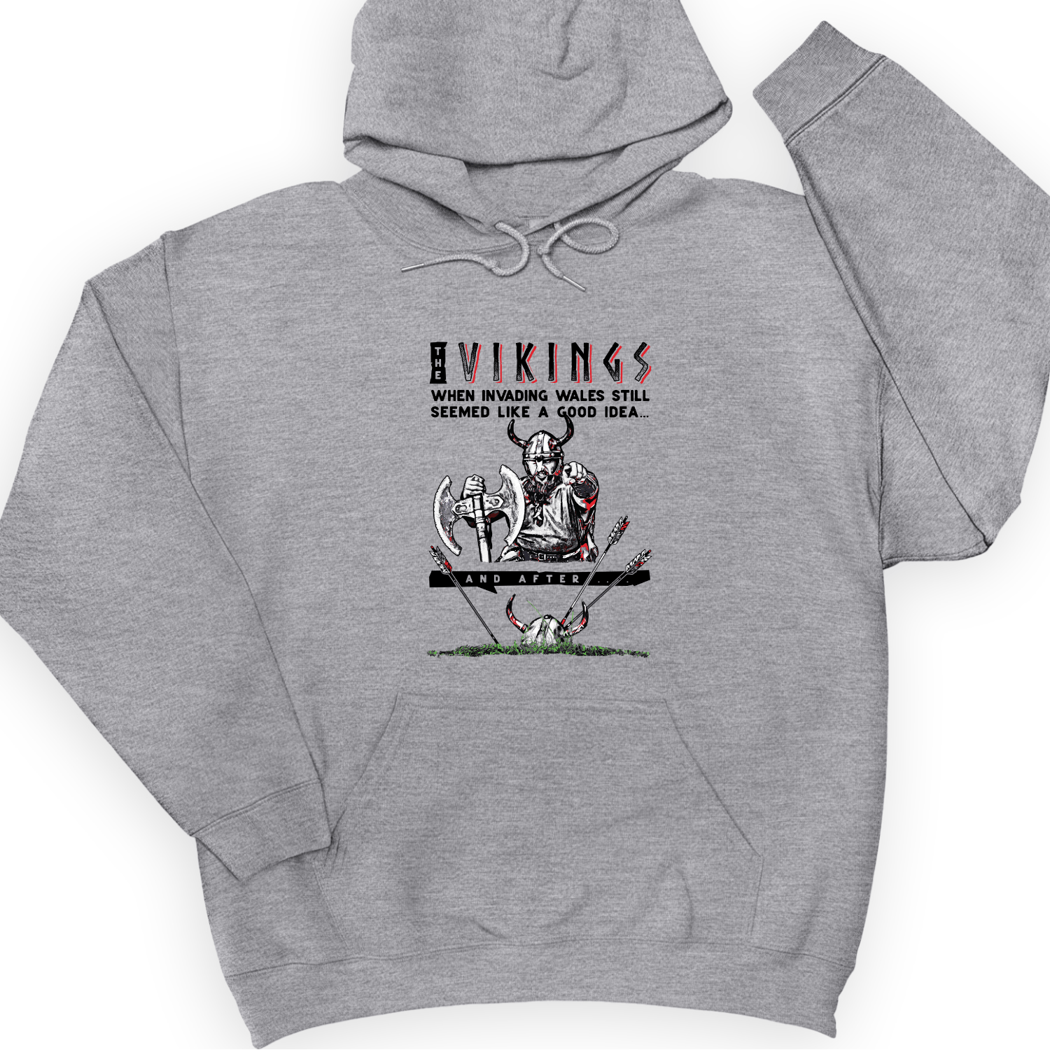 Vikings Never Defeated Wales Hoodie