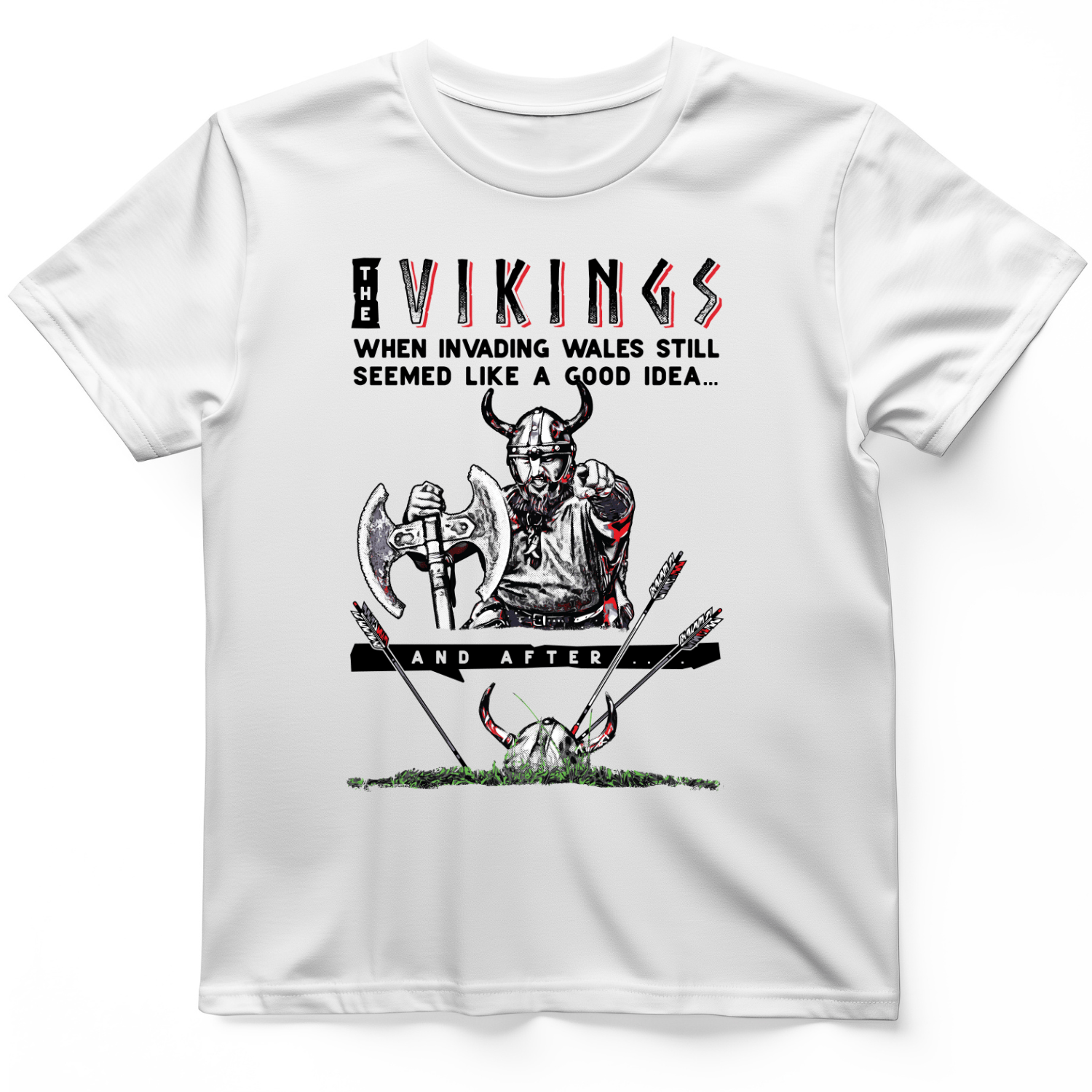 Vikings Never Defeated Wales T-Shirt