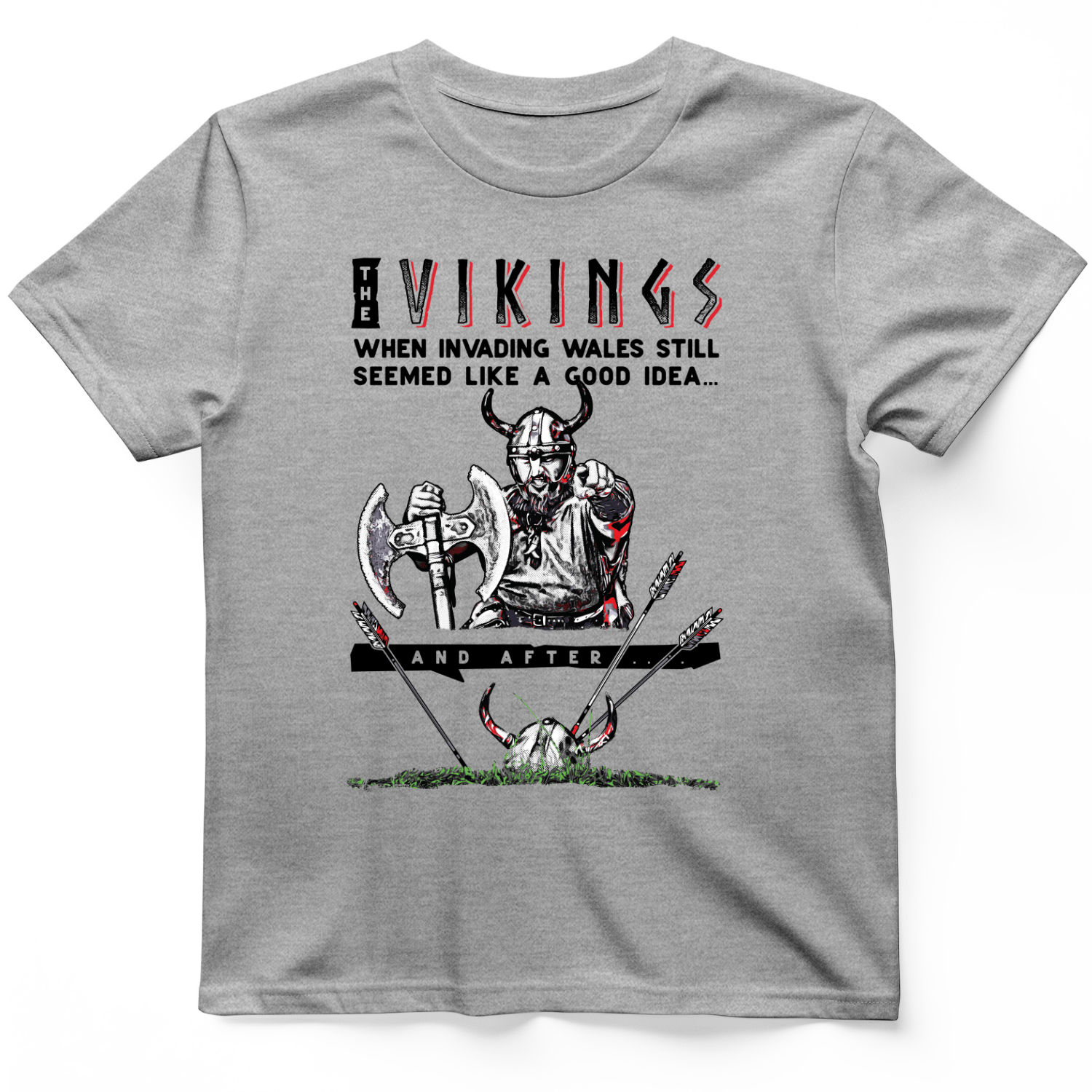 Vikings Never Defeated Wales T-Shirt