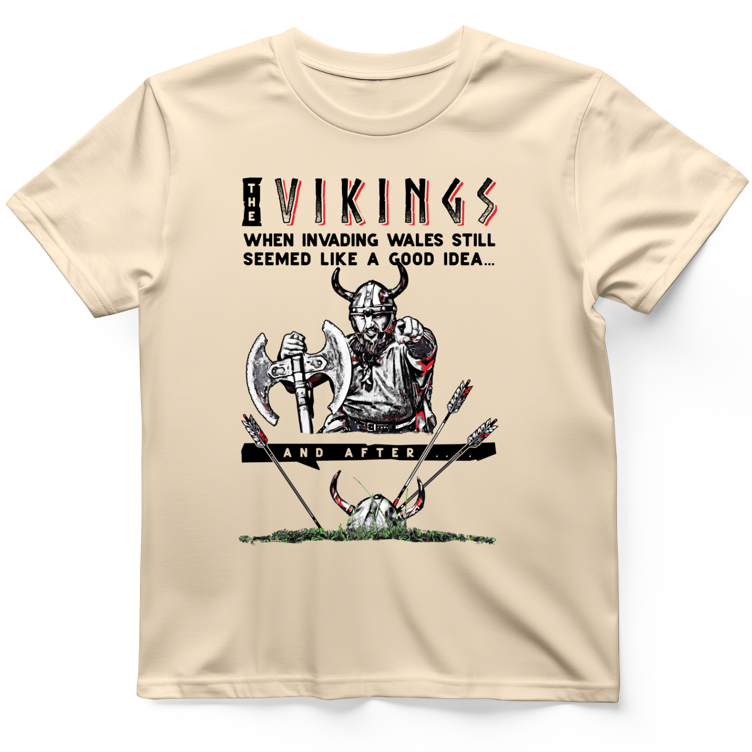 Vikings Never Defeated Wales T-Shirt