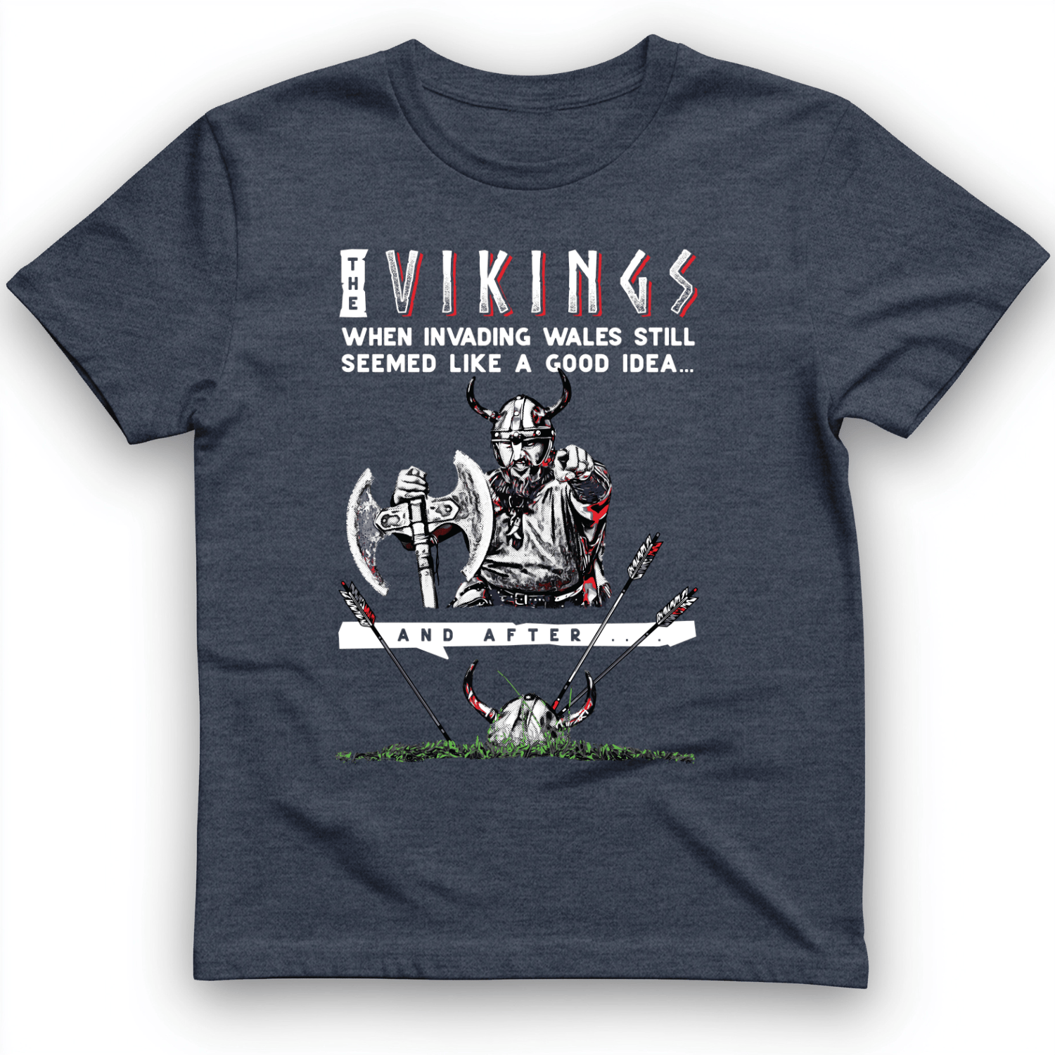 Vikings Never Defeated Wales T-Shirt