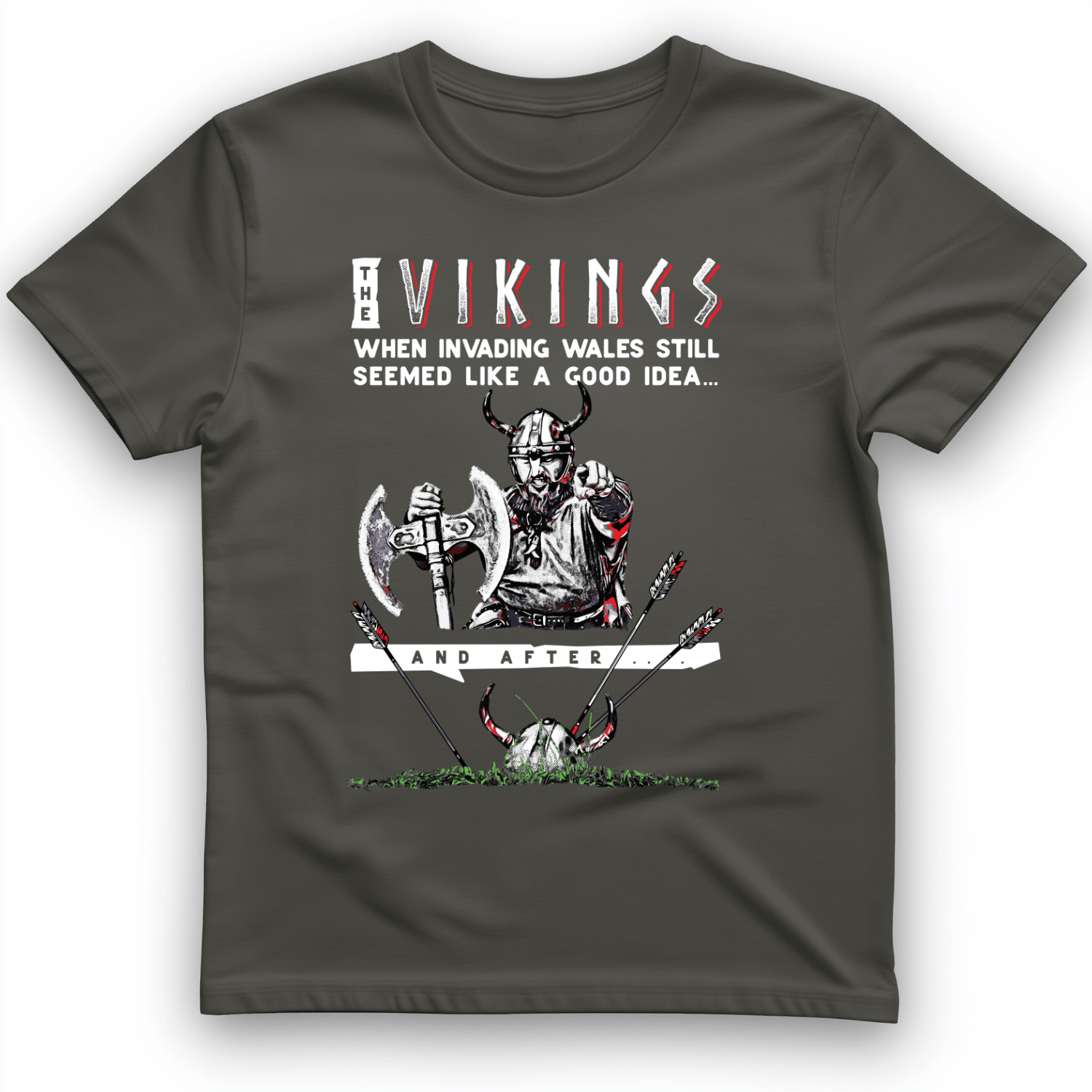 Vikings Never Defeated Wales T-Shirt