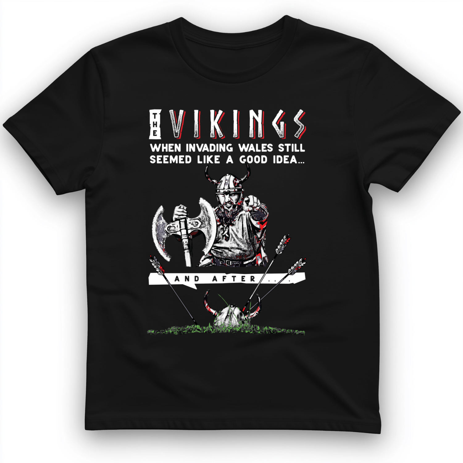 Vikings Never Defeated Wales T-Shirt