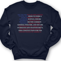 We The People Flag Crewneck