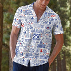 USA 250th Anniversary Hawaiian Shirt, Patriotic Aloha Wear Button Down