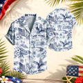 USA 250th Anniversary Hawaiian Shirt, 250 Years of Freedom Aloha Shirt, We The People America Summer Shirt, Fourth of July Gift