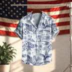 USA 250th Anniversary Hawaiian Shirt, 250 Years of Freedom Aloha Shirt, We The People America Summer Shirt, Fourth of July Gift