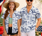 USA 250th Anniversary Hawaiian Shirt, 250 Years of Freedom Aloha Shirt, We The People America Summer Shirt, Fourth of July Gift