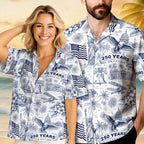 USA 250th Anniversary Hawaiian Shirt, 250 Years of Freedom Aloha Shirt, We The People America Summer Shirt, Fourth of July Gift