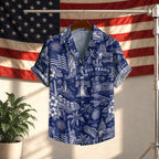 USA 250th Anniversary Hawaiian Shirt, 250 Years of Freedom Aloha Shirt, We The People America Summer Shirt, Fourth of July Gift