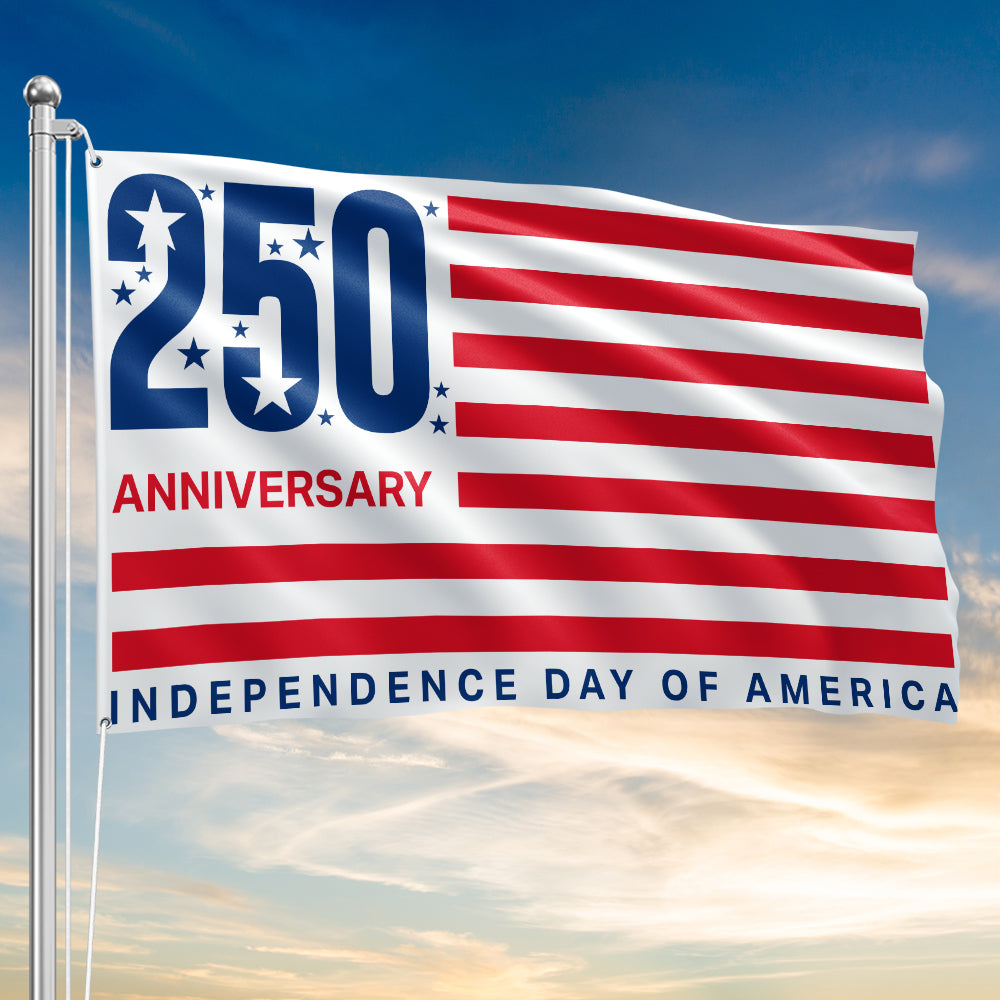 Flagwix American Flag - 250 Anniversary Independence Day of America 4th Of july Grommet Flag
