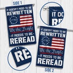 We The People Decor Flag for 250 Years of America Patriotic Decor
