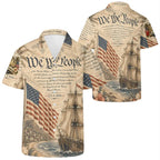 Patriotic 250 Years USA Hawaiian Shirt, Vintage We The People 1776–2026 AOP Hawaiian Shirt 685056 WFD