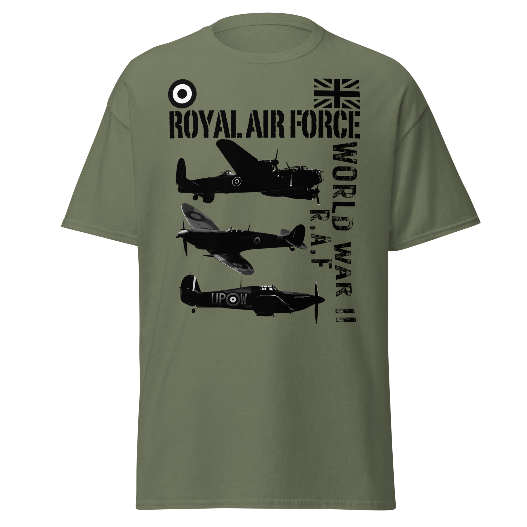WWII Royal Air Force – Lancaster & Spitfire Tribute T-Shirt