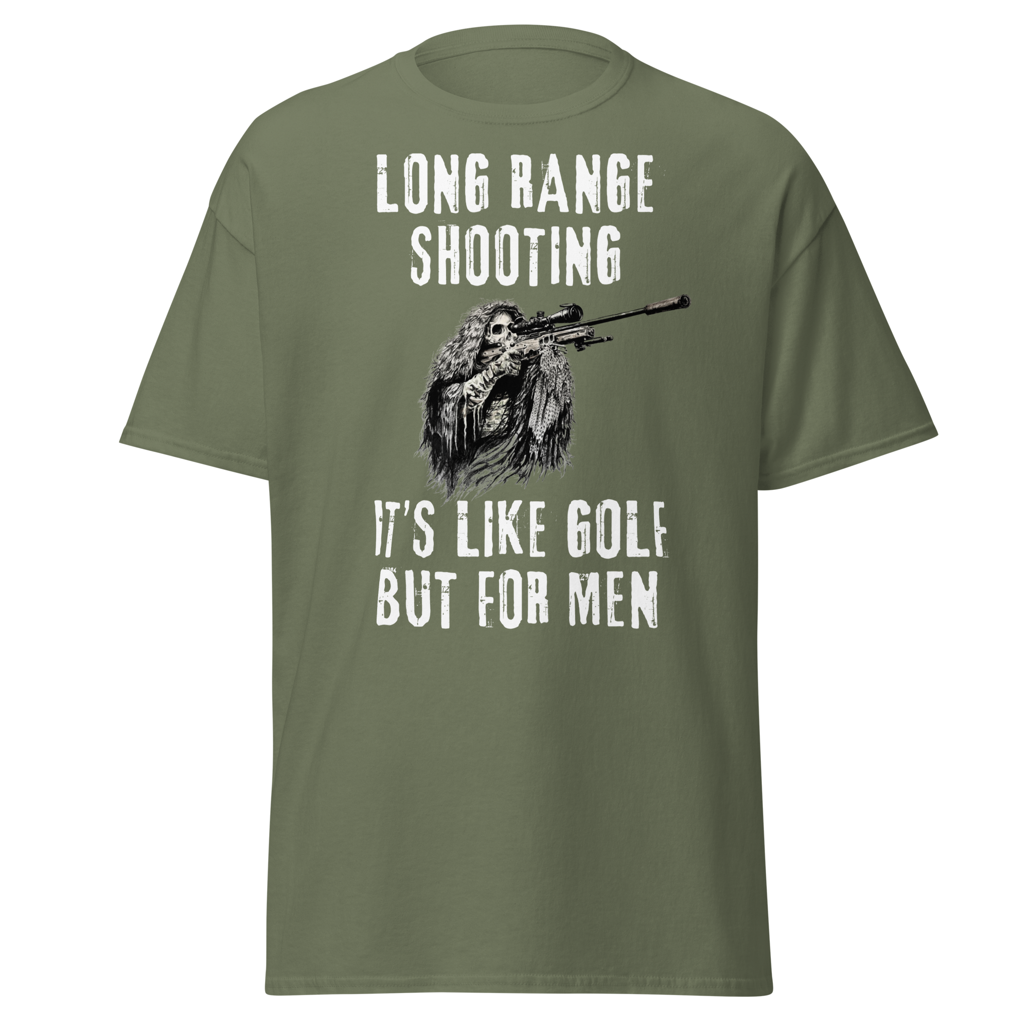 Long Range Shooting – Like Golf, But for Men T-Shirt