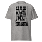 We Shall Fight on the Beaches, Churchill Speech T-Shirt