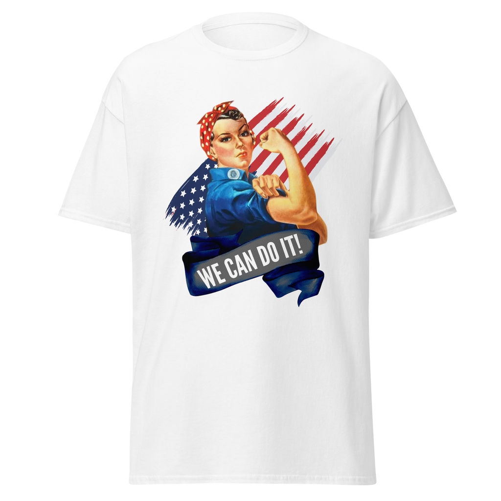 We Can Do It! T-Shirt – Rosie the Riveter WWII Tribute