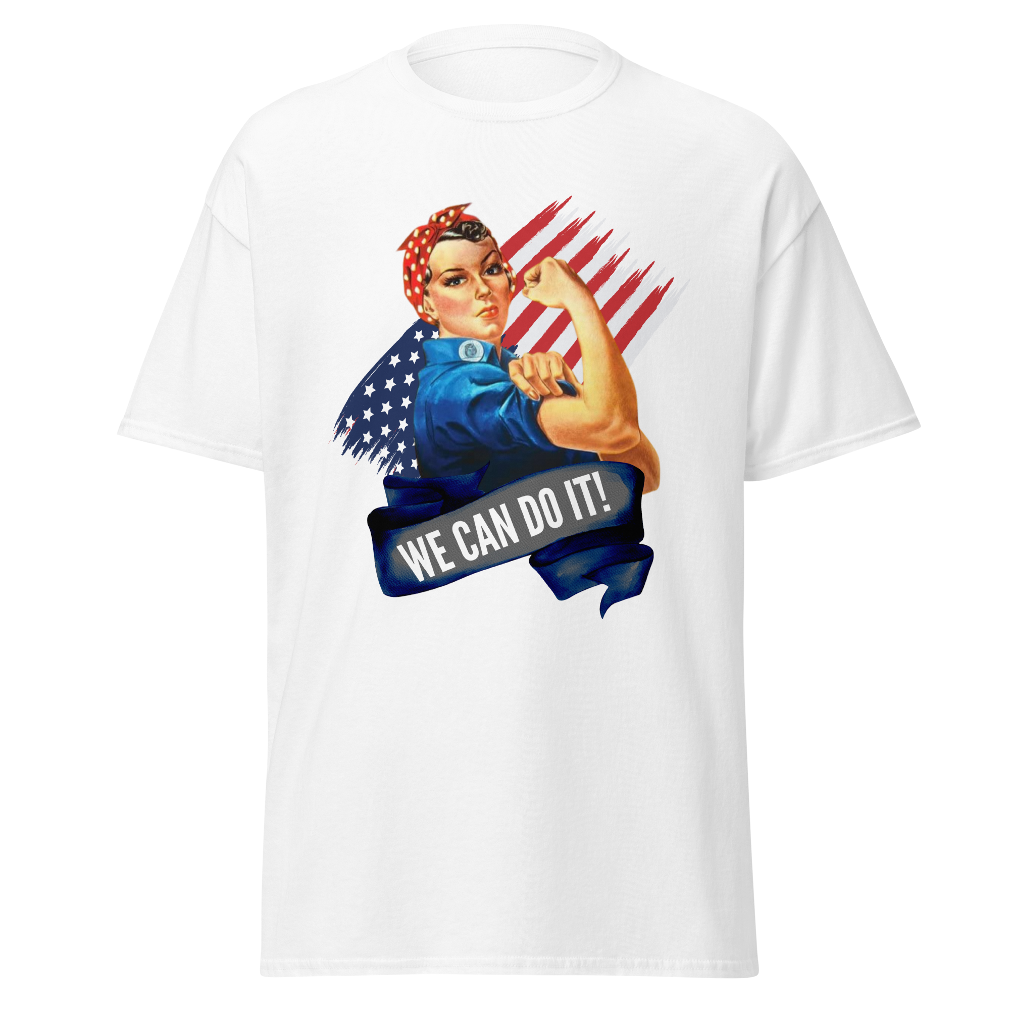 We Can Do It! T-Shirt – Rosie the Riveter WWII Tribute