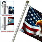 Flagwix American Flag, America 250th Anniversary Patriotic Eagle American Grommet Flag 3-Day Shipping