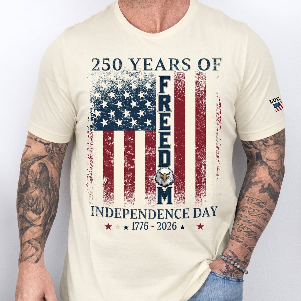 250 Years of Freedom Personalized Shirt, Independence Day Eagle T-Shirt
