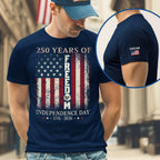 250 Years of Freedom Personalized Shirt, Independence Day Eagle T-Shirt