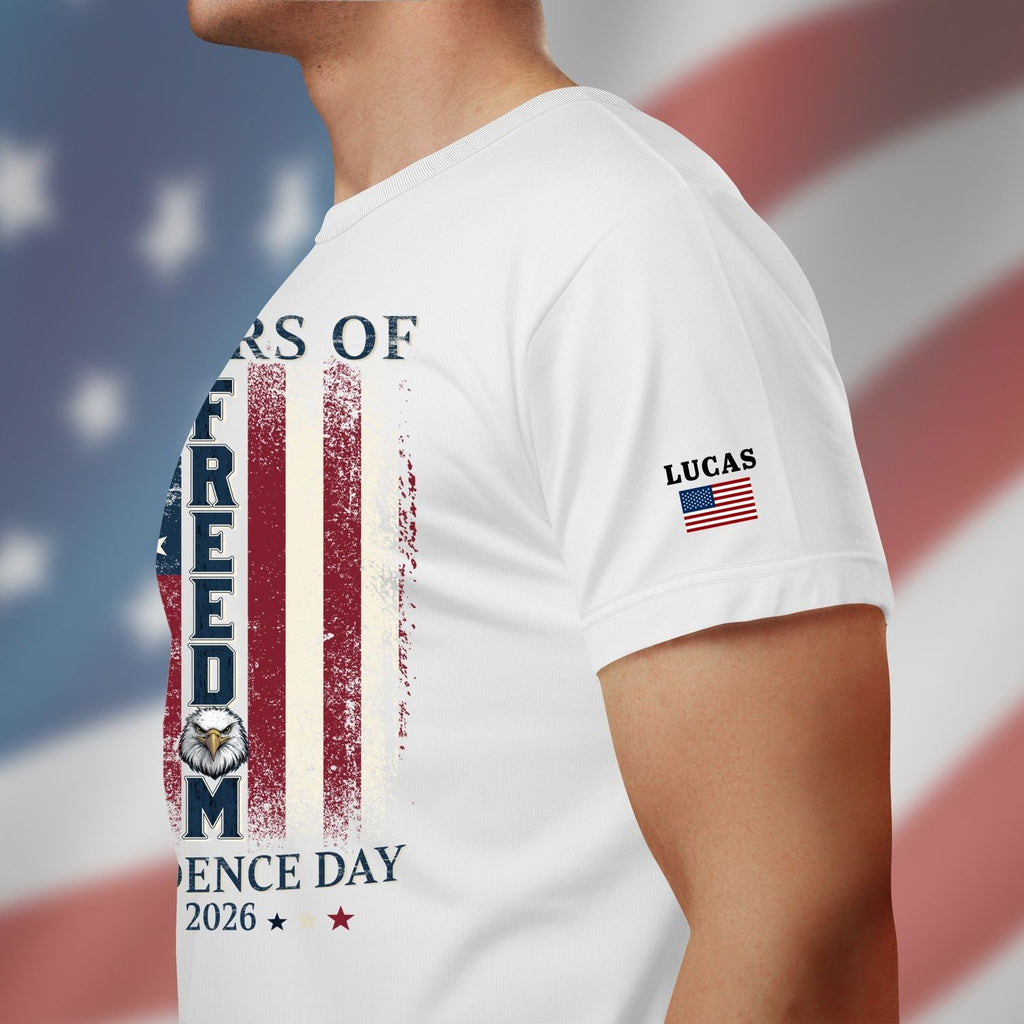 250 Years of Freedom Personalized Shirt, Independence Day Eagle T-Shirt