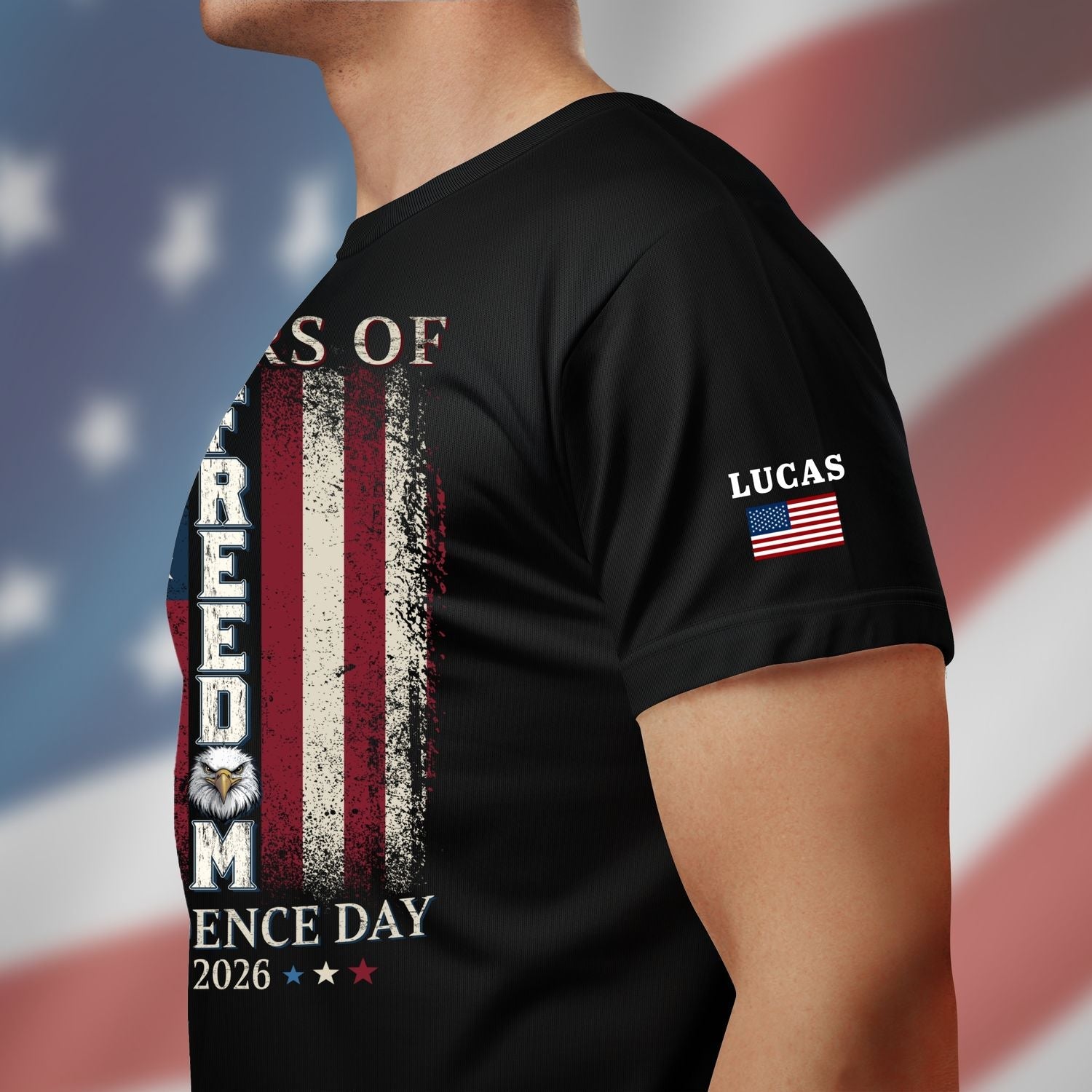250 Years of Freedom Personalized Shirt, Independence Day Eagle T-Shirt