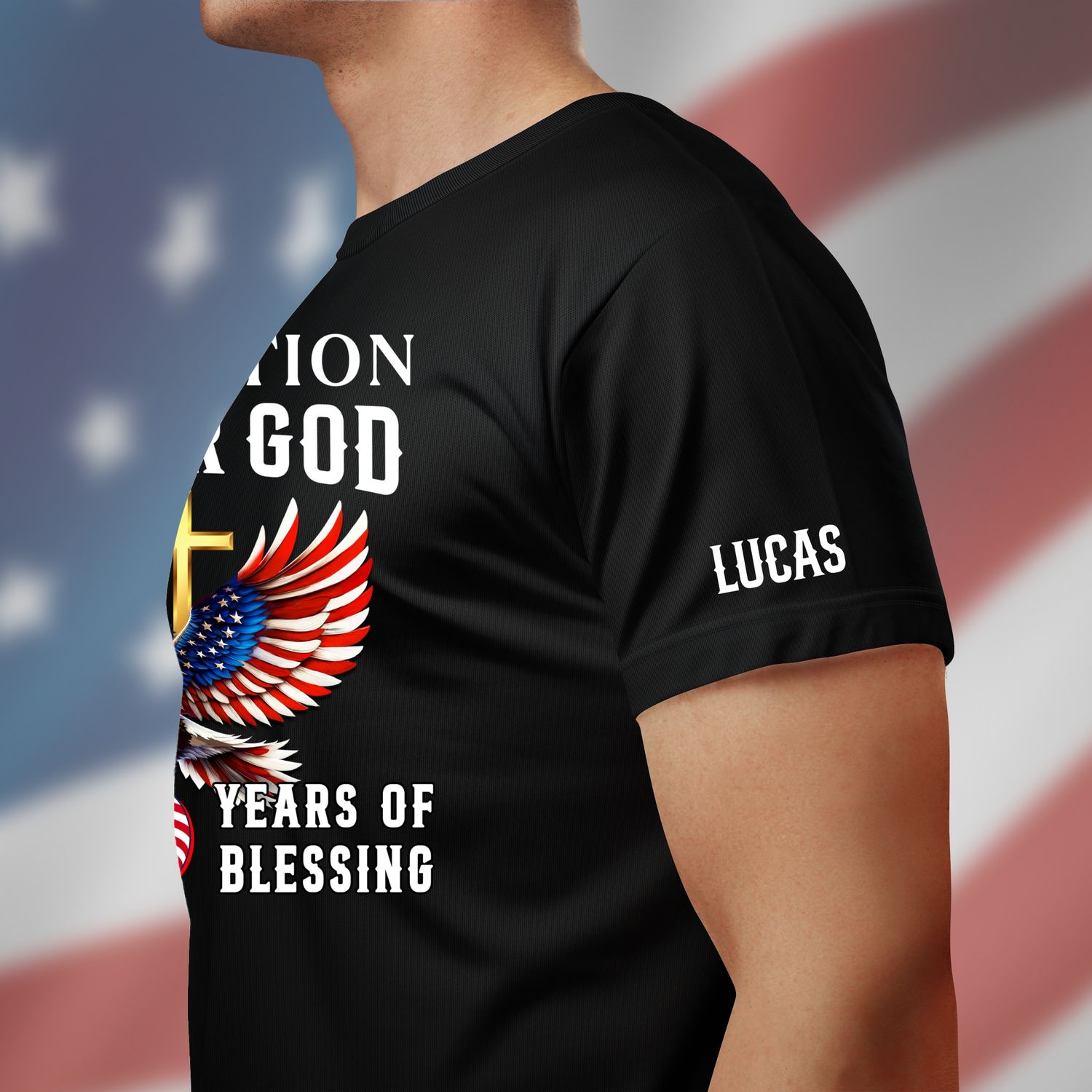 250 Years of Blessing Personalized T-shirt | One Nation Under God Shirt