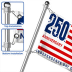 Flagwix American Flag - 250 Anniversary Independence Day of America 4th Of july Grommet Flag