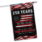 Personalized 250 Years of Freedom Semiquincentennial Decor, 1776 2026 Custom American Patriotic Flag