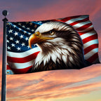 Flagwix American Flag, America 250th Anniversary Patriotic Eagle American Grommet Flag 3-Day Shipping