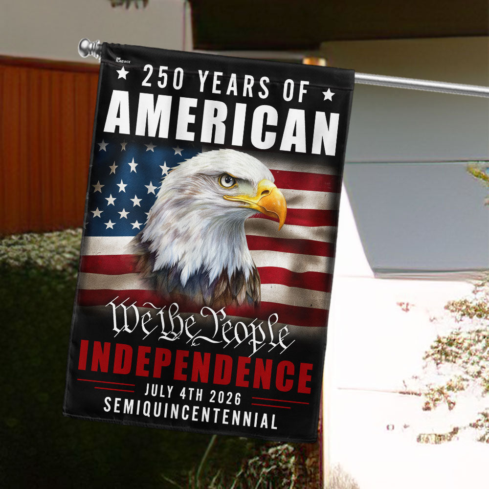 We The People Eagle Flag for July 4th America 250th Anniversary Decor