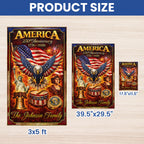 Personalized America 250th Anniversary Flag, Fire Flame Eagle Flag